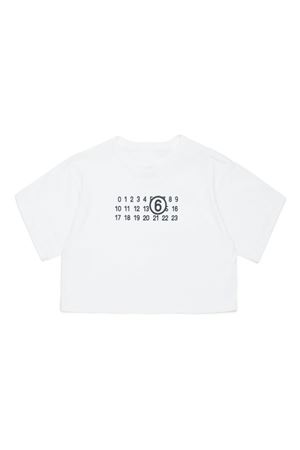 tshirt in cotone bianco MAISON MARGIELA KIDS | M60672MM04IM6102